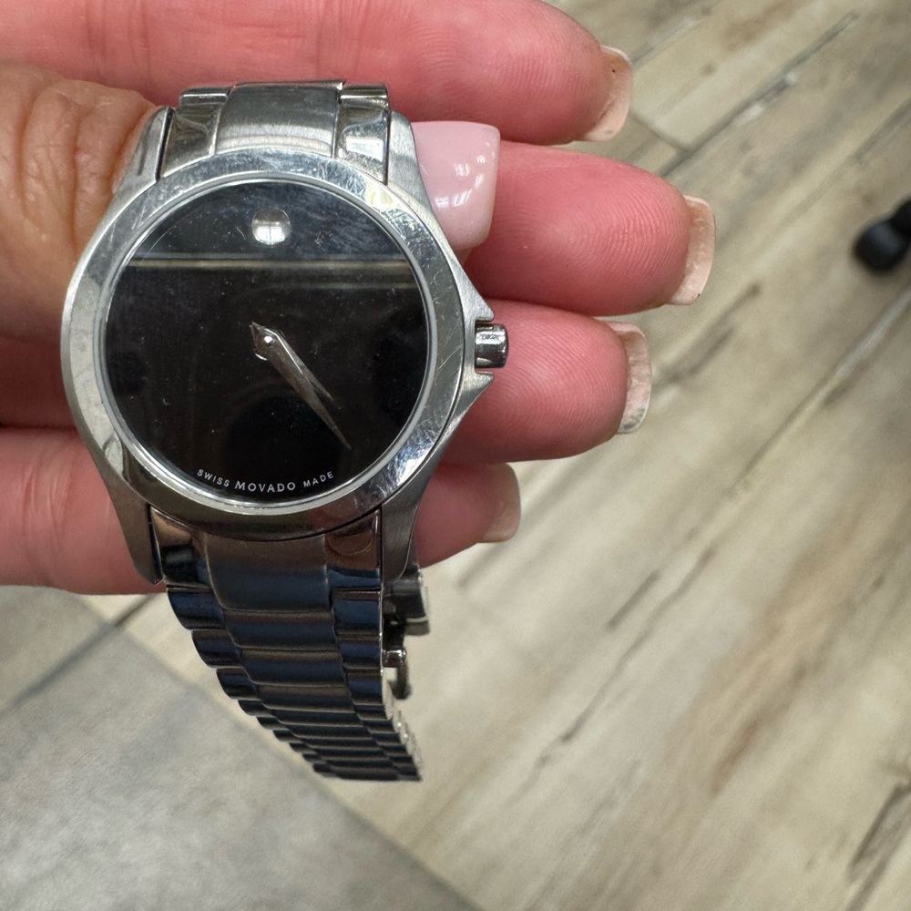 Movado Black and Silver Smartwatch